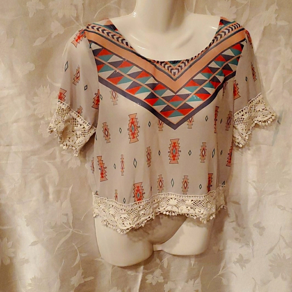 Boho Style Sheer Blouse 👚